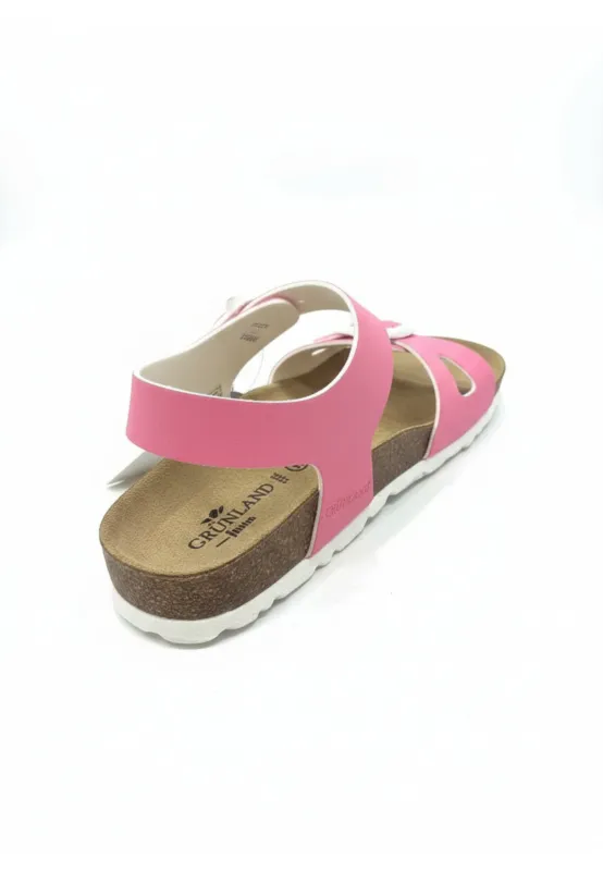 Sandalo fuxia in eco-suede
