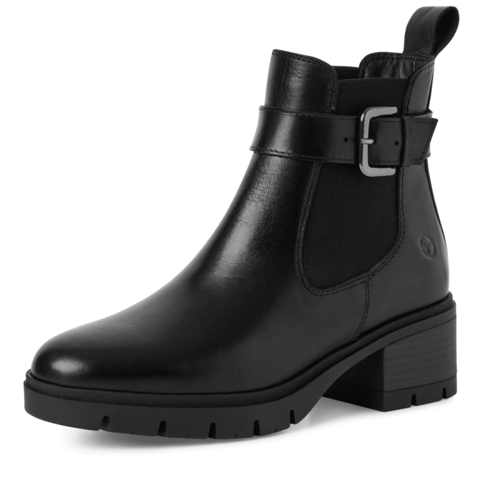 Tamaris Chelsea Donna in Cuoio con Tacco e Plateau