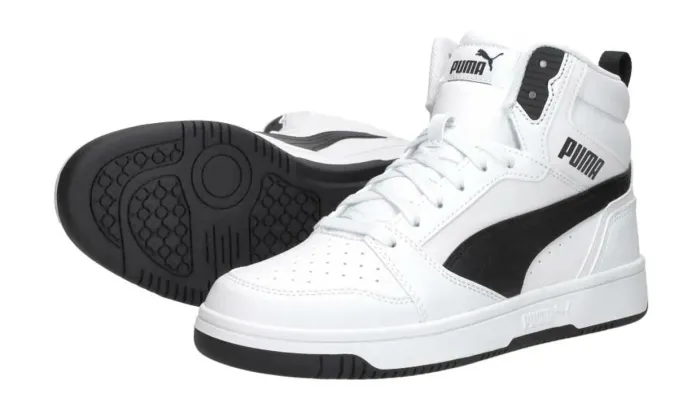 Puma Rebound V6 Mid Sneakers Junior Bianche