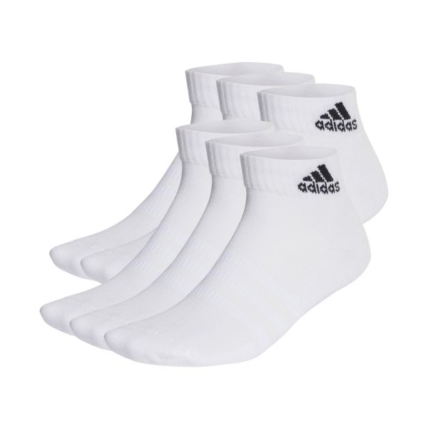 Calzini alla caviglia adidas Cushioned Sportswear 6 paia bianchi
