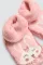 Calzino termico per neonati con suola antiscivolo rosa