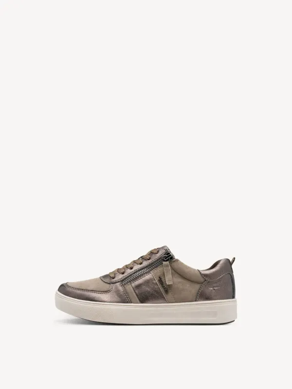 Sneakers marrone in pelle