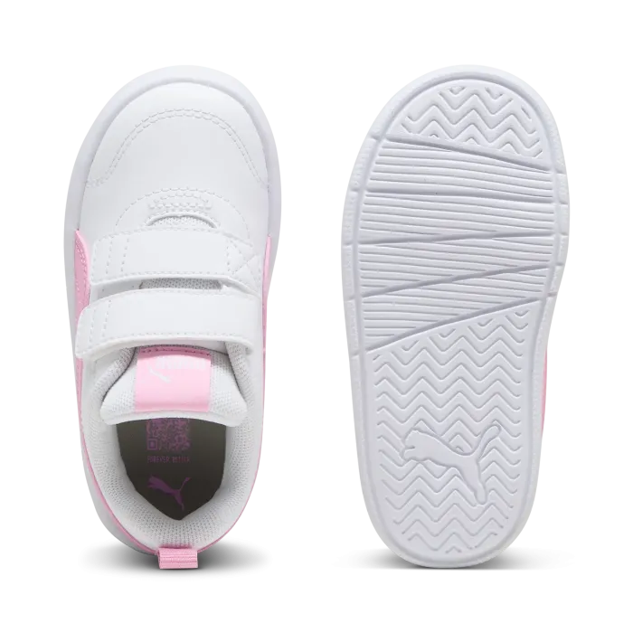 Sneakers primi passi Courtflex v6 Bianco Rosa