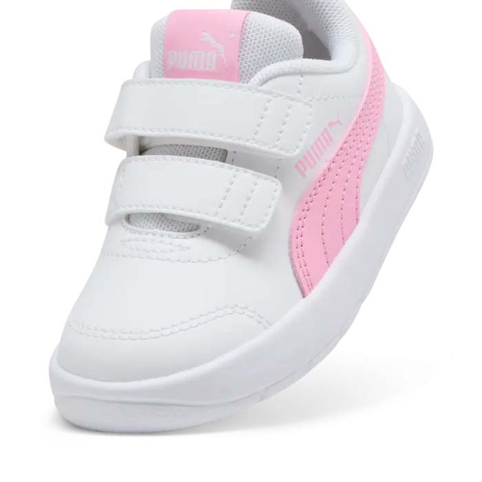 Sneakers primi passi Courtflex v6 Bianco Rosa