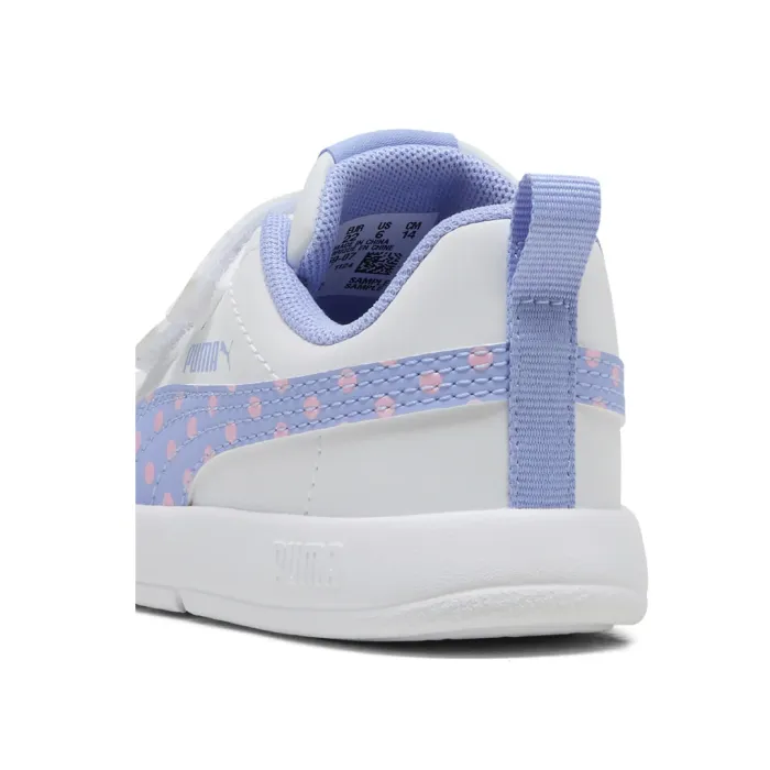 Courtflex V3 Dotty V Inf Bianco Lilla Bimba