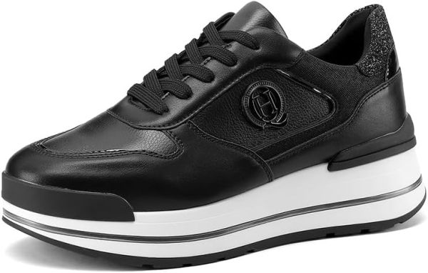 Sneakers nere con suola alta