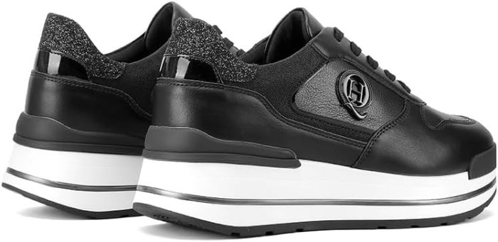 Sneakers nere con suola alta