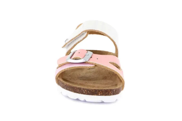 Sandalo multicolor con chiusura a strappo