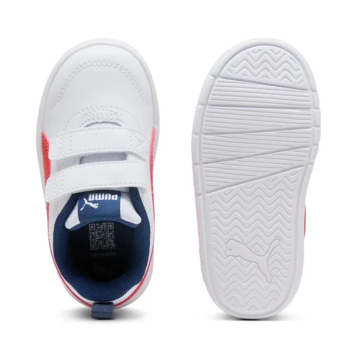 Scarpe primi passi Courtflex V3 V Inf Bianco Rosso