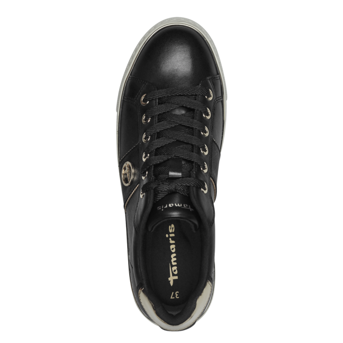 Sneakers basse in vera pelle con lacci