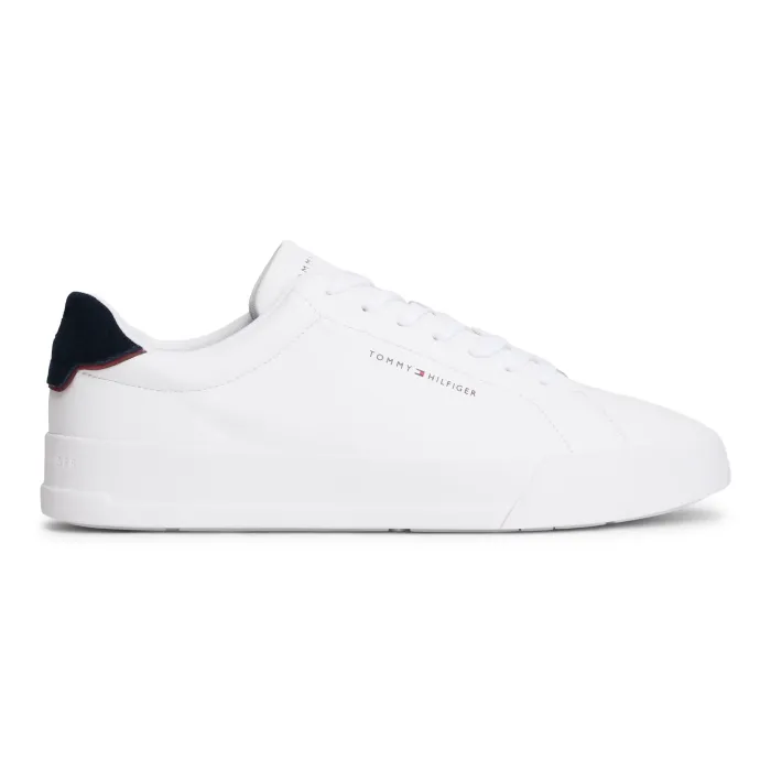 Sneakers Basse Tommy Hilfiger Court Uomo - Bianche/Blu