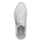 Sneakers bianche in vera pelle con zeppa