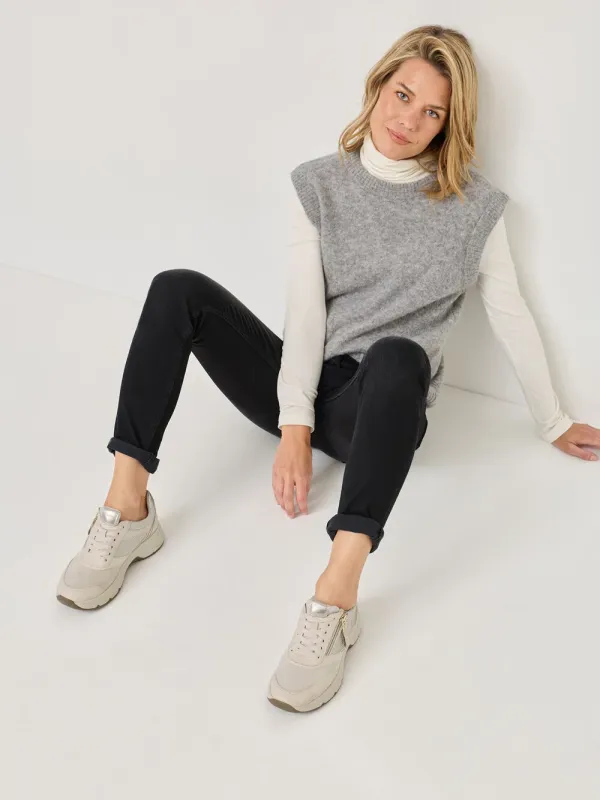 Sneakers comfort con tacco rialzato