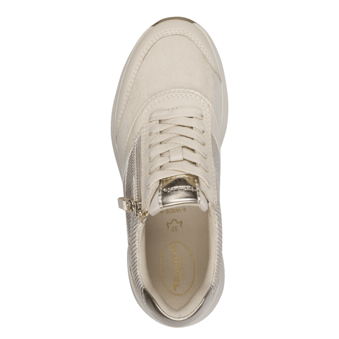 Sneakers comfort con tacco rialzato