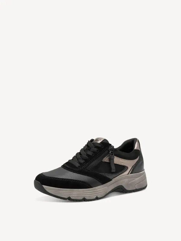 Sneakers nere widefit in pelle