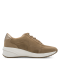 Sneakers eleganti in vera pelle con zeppa