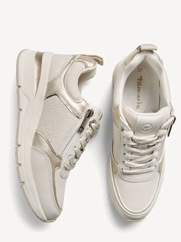 Sneakers Ivory Comb da Donna con zip