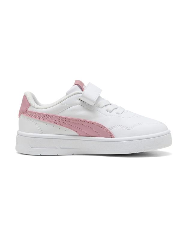 Sneakers da bambine Court Lally Bianco Rosa