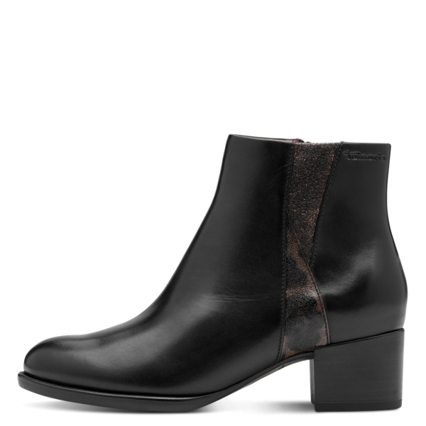 Stivaletti in pelle con tacco 5 cm