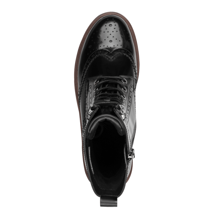 Tamaris Lace Boot Donna con Plantare TouchIt e Doppie Fibbie